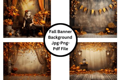 Fall Banner Background Graphic by Milano Creative · Creative Fabrica