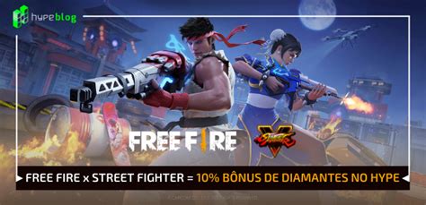 Free Fire E Street Fighter Ganhe De B Nus De Diamantes Blog Do Hype