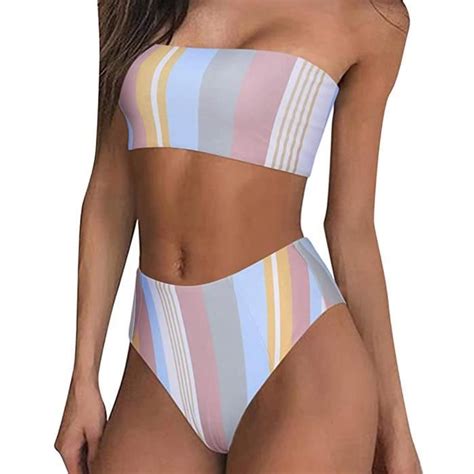 Ensemble De Maillots De Bain Imprim Deux Pi Ces Imprim Bikini La Mode Pour Femmes Sexy