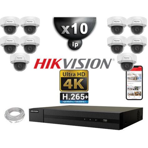 Kit Vid O Surveillance Pro Ip Hikvision X Cam Ras Poe D Mes Ir M