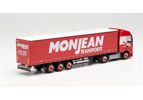 Herpa Iveco S Way Curtain Canvas Semitrailer Monjean 314060