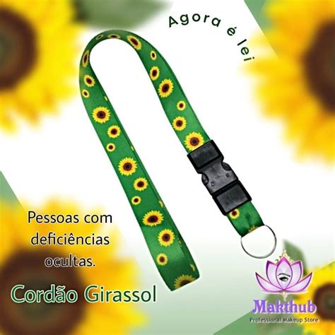 Cordão De Doenças Ocultas - Cordão Girassol Identificação Doenças Ocultas Neurodiversidade Autismo ...