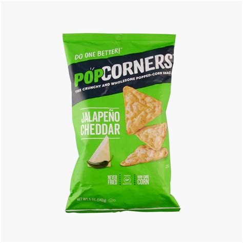 Popcorners Popped Corn Cheesy Chips Cheesy Jalapeno 142g