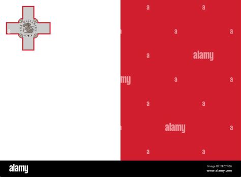 Flag Of Malta Vector Illustration Stock Vector Image Art Alamy