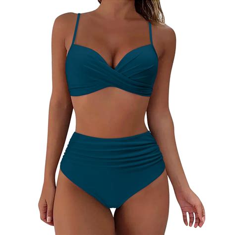 Tankini Sets For Women Women High Waisted Bikini Push Up Two Piece