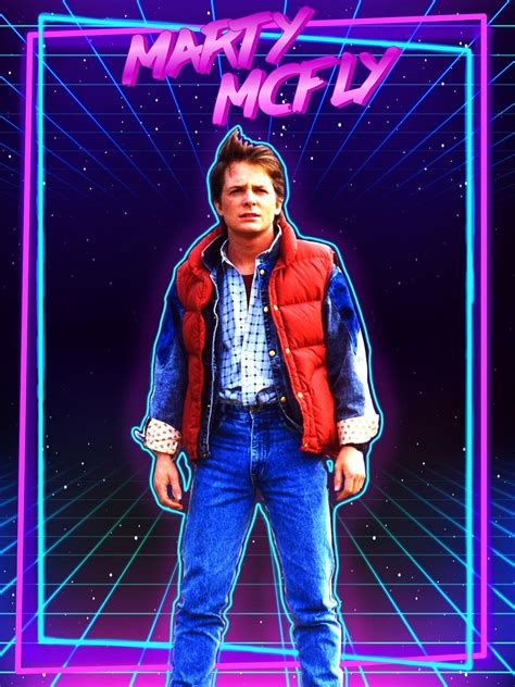 Back To The Future Marty Mcfly Retro Poster R BacktotheFuture