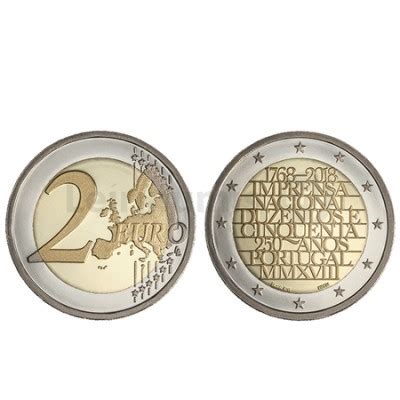 Moeda Euro Anos Imprensa Nacional Portugal Proof