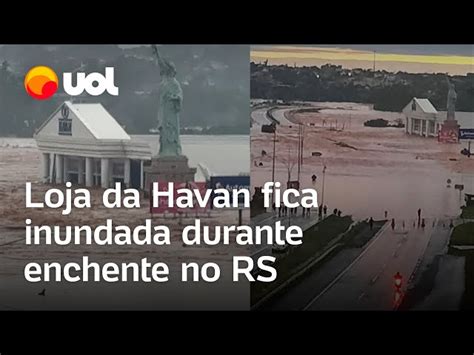 Havan em Lajeado RS é tomada pela água da chuva