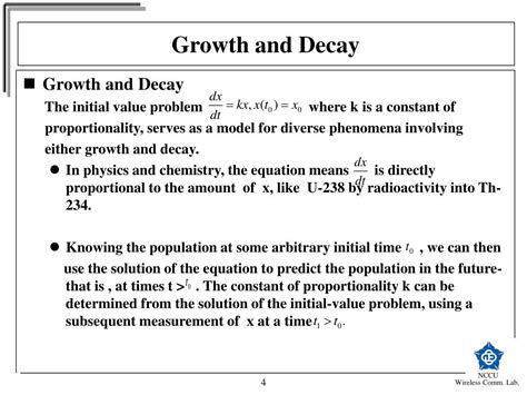 Ppt Chapter Modeling With First Order Differential Equations