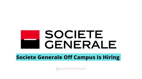 Societe Generale Is Looking For Software Engineer Apply Now Work Freshers