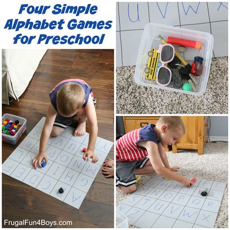 Four Simple Alphabet Games that Preschoolers will Love - Frugal Fun For Boys and Girls