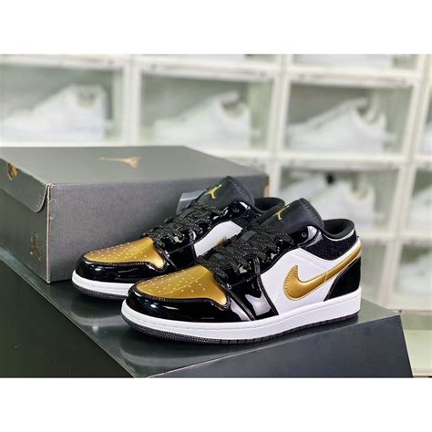 คลงสนคาพรอม NK AIR JORDAN Hot 1 Low AJ1รองเทาวงผชายรองเทาผาใบ Neutral Breathable ฤด