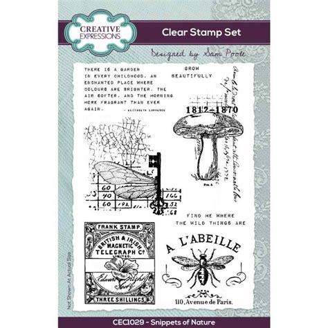 Creative Expressions Snippets Of Nature Clear Stamps By Sam Poole