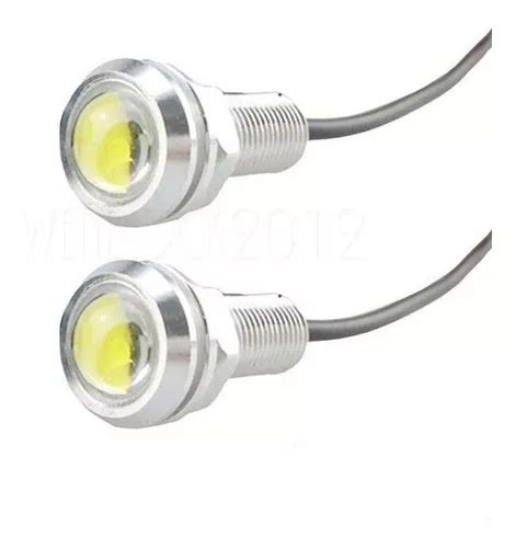 Par Mini Milha Led W Drl Luz Diurna Eagle Eye Xenon Prata