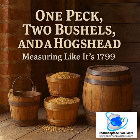 Obsolete Units of Measurement: How Much is a Peck, Bushel, or Hogshead? - Commonplace Fun Facts