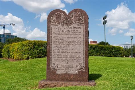 ten commandments monument editorial photo image  famous