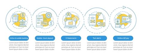 Premium Vector Banking Service Vector Infographic Template