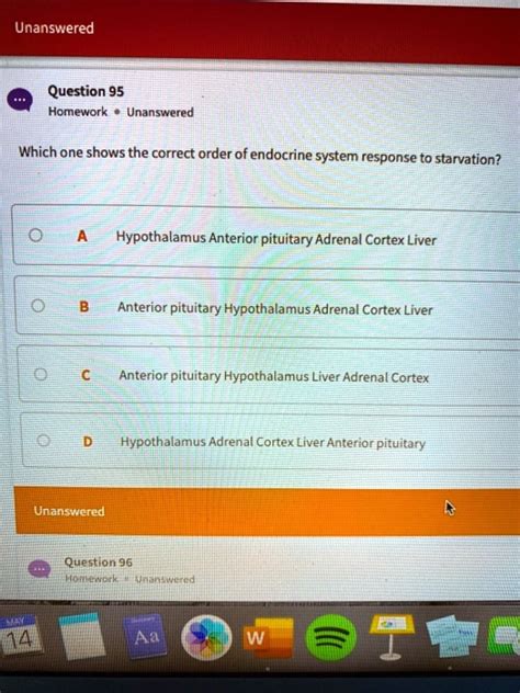 SOLVED Unanswered Question 95 Homework Unanswered Which One Shows The