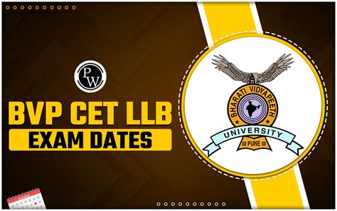 BVP CET LLB Exam Dates Important Events