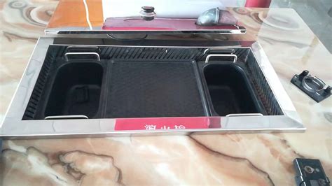 Professional Thai Style Buffet Tabletop Electric Bbq Grill Hot Pot