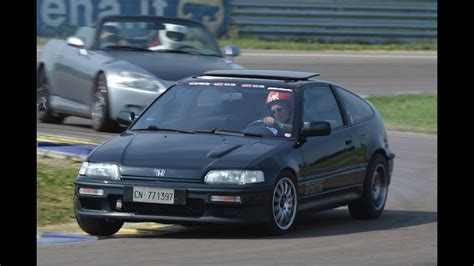 Honda CRX Invasion On Track YouTube