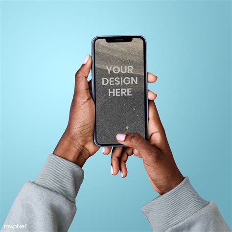 Hands Holding A Smartphone Psd Mockup Premium Image By Rawpixel