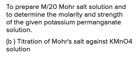 Determine The Molarity Of The Given Kmno Soluation With Help Of