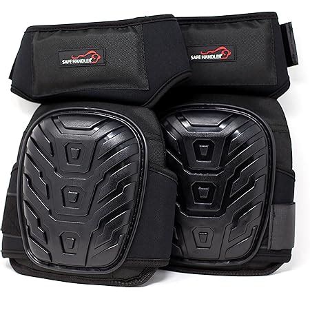 SAFE HANDLER Professional Extra Long Crystal Gel Knee Pads With Heavy