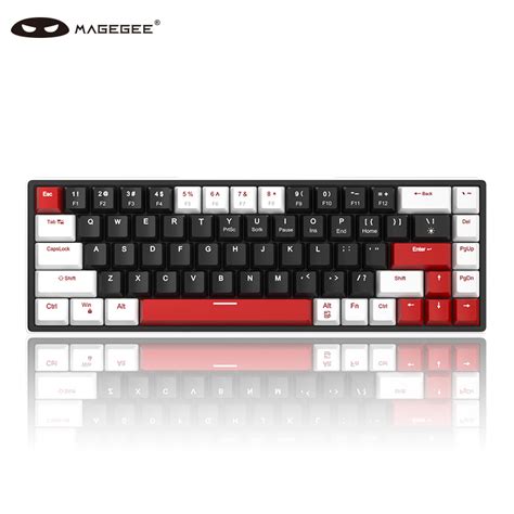 Magegee 60 Mechanical Gaming Keyboard 68 Keys Hot Swappable Compact LED Backlit Gaming