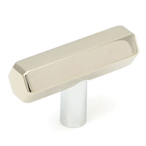 From The Anvil Polished Nickel Kahlo T Bar Cabinet Knob 50519