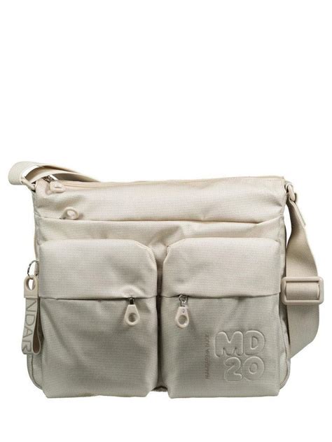 Mandarina Duck Md Borsa A Tracolla Espandibile Whitecap Gray