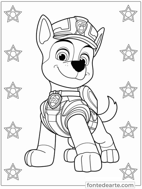 Patrulha Canina Desenhos Para Colorir E Pintar Imprimir PDF