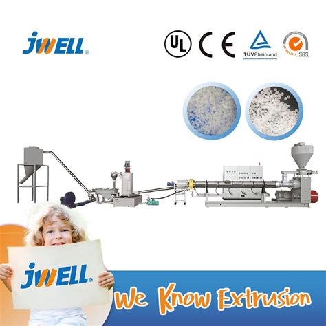 Jwell Machine Single Screw Plastic Ruber Extruder Production Line