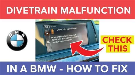 How To Fix Drivetrain Malfunction Bmw