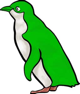 Green Penguin Clip Art at Clker.com - vector clip art online, royalty ...