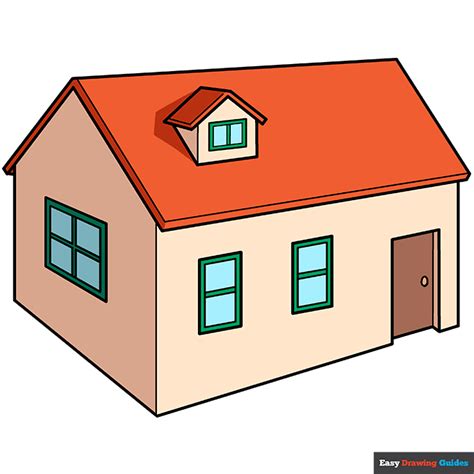 How to Draw a 3D House - Really Easy Drawing Tutorial