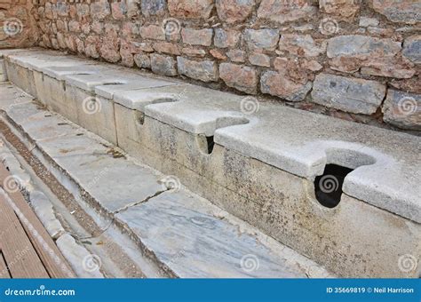 Ancient Roman Toilets Stock Image Image Of John Defecate 35669819