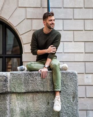 Comment Porter Un Pantalon Chino Vert Tenues Et Looks Tenue