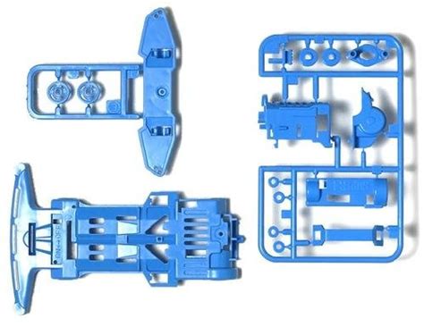 Tamiya 94874 Mini 4wd Super 1 Chassis Light Blue