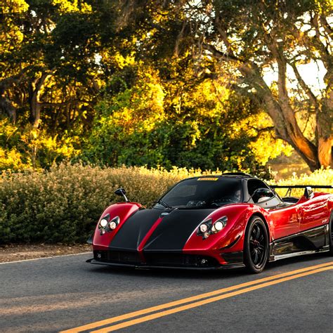 Download wallpaper red, Pagani, Zonda, hypercar, Pagani Zonda Cinque, section supercar in ...