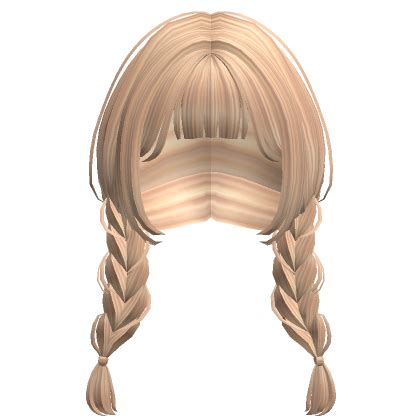 Preppy Braided Pigtails In Blonde Roblox Item Rolimon S