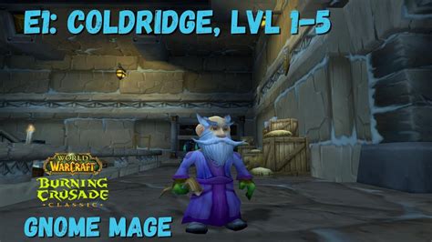 World Of Warcraft TBC Classic Episode 1 Gnome Mage Leveling