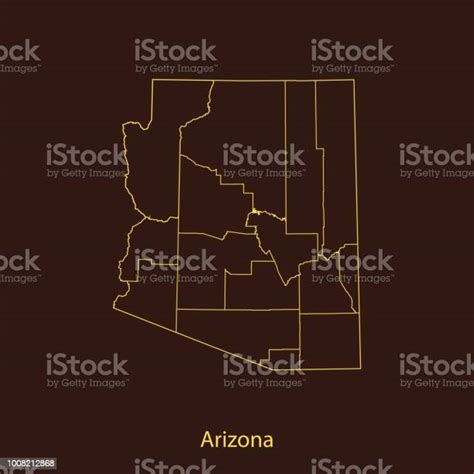 arizona map stock illustration  image  arizona
