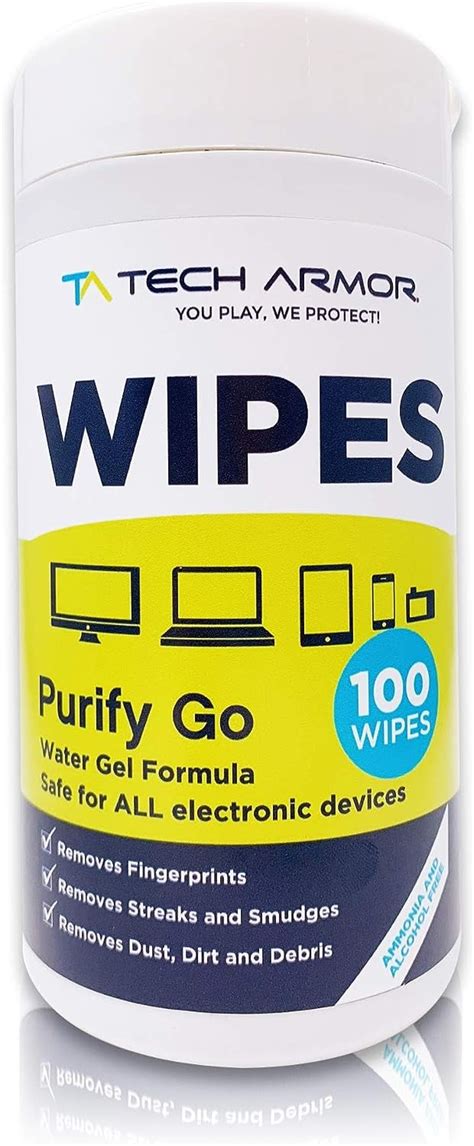 Tech Armor Wipes - Screen Wipes For TV Screen Cleaner, Computer Screen Cleaner, for Laptop ...