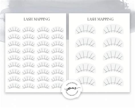 Lash Mapping Template