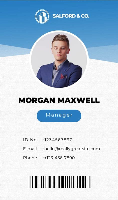 Free Customizable Professional Id Card Templates Canva