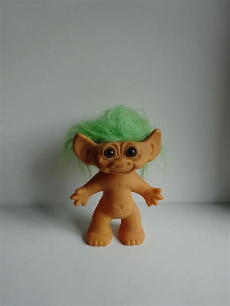 Russ Troll Doll Nude With Green Hair Collectibles Toys Etsy
