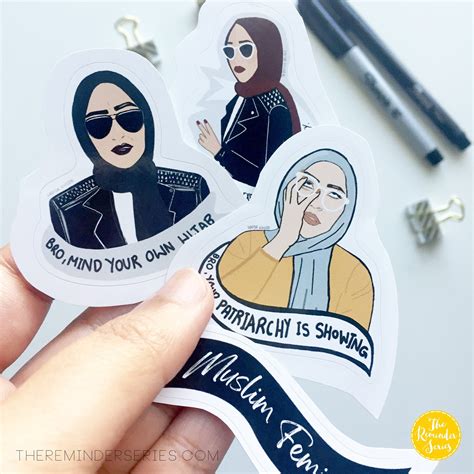 Hijabi Islamic Stickers Set Hijabi Laptop Stickers Radical Etsy