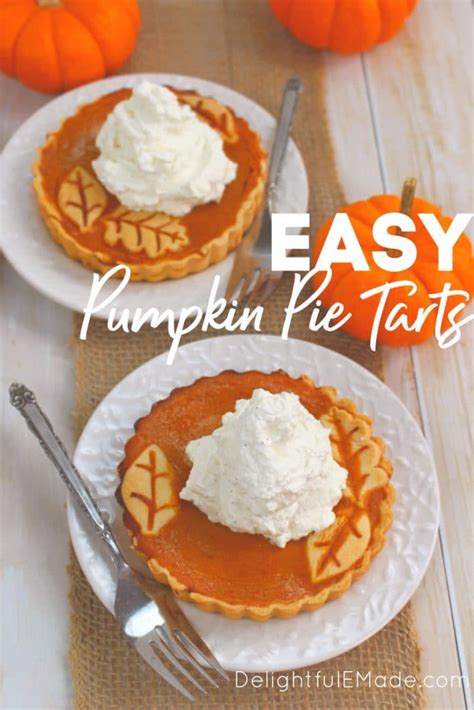 Pumpkin Pie Tarts Pumpkin Tarts The Perfect Thanksgiving Dessert