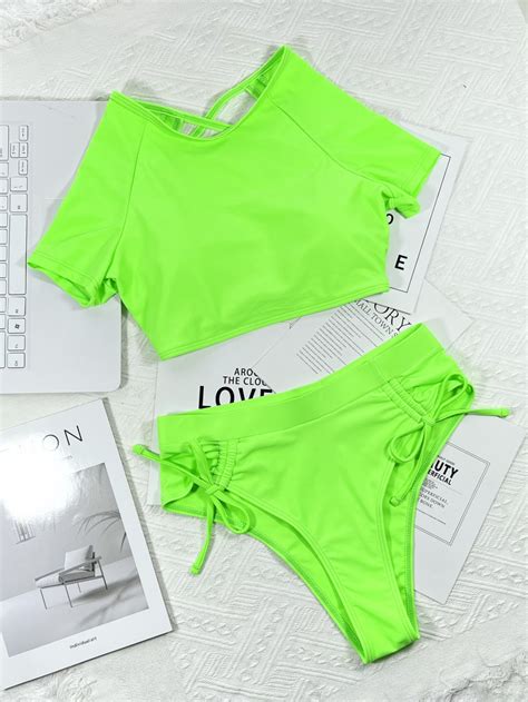 Hollow Bikini Separates Swimsuit Sexy Bandage Swimwear Be Yaaku